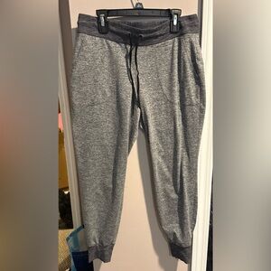 Athleta Heather Gray Joggers with Drawstring